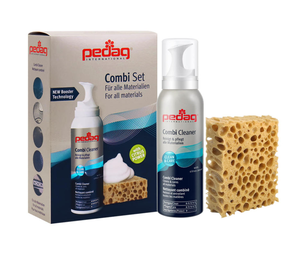 德國pedag Combi Set 萬用除污清潔泡沫噴劑連海棉刷套裝